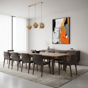 Hand-Painted Floral Oil Painting: Pink & Orange Impasto Texture Art #SS009