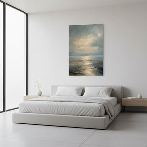 Ethereal Sun-Drenched Seascape Oil Art #SS013