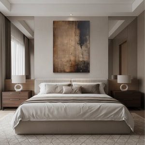 Dark Industrial Abstract | Textured Wabi Sabi Wall Art #SS014