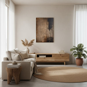 Dark Industrial Abstract | Textured Wabi Sabi Wall Art #SS014