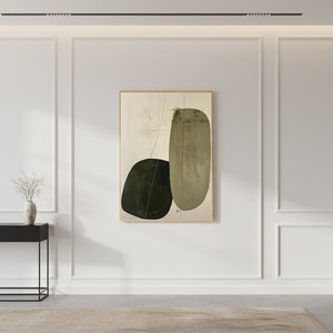 Minimalist Abstract Art | Organic Geometric Pebbles #SS016