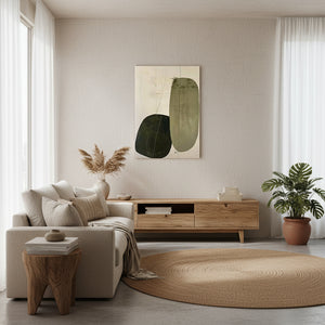 Minimalist Abstract Art | Organic Geometric Pebbles #SS016