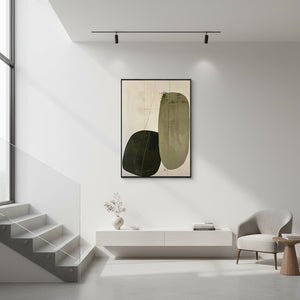 Minimalist Abstract Art | Organic Geometric Pebbles #SS016