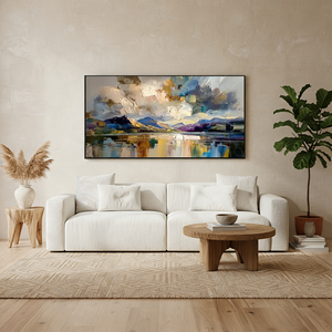 Geometric Color Block Canvas Art | Original 3D Textured Painting #SS047