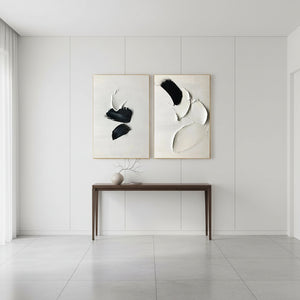 3D Impasto Wabi Sabi Wall Art | Textured Minimalist Painting #SS027