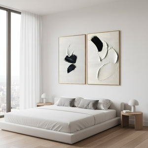 3D Impasto Wabi Sabi Wall Art | Textured Minimalist Painting #SS027
