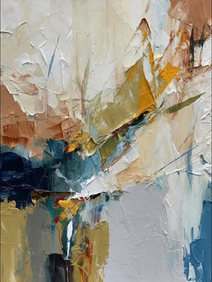 Modern Abstract Impasto Oil Painting | Hand-Painted Wall Art #SS001