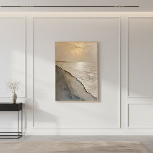 Wabi Sabi 3D Textured Plaster Ocean Art #SS021