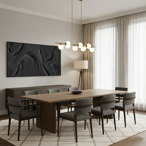 Minimalist All-Black 3D Textured Oil Painting: Abstract Impasto Art #SS053