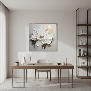 3D Textured Flower Oil Painting | Hand-Painted Canvas Art #SS024
