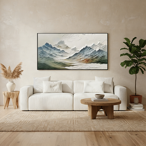 Large Modern Mountain Wall Art for Living Room | Nature Landscape #SS034