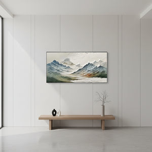 Large Modern Mountain Wall Art for Living Room | Nature Landscape #SS034