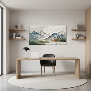 Large Modern Mountain Wall Art for Living Room | Nature Landscape #SS034