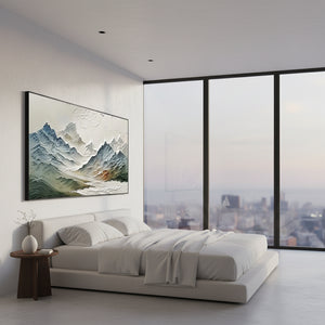 Large Modern Mountain Wall Art for Living Room | Nature Landscape #SS034