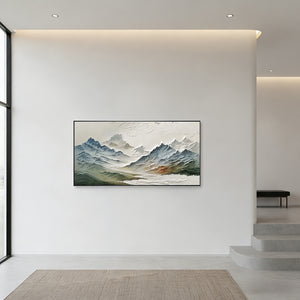 Large Modern Mountain Wall Art for Living Room | Nature Landscape #SS034