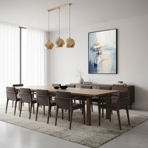 Hand-Painted Abstract Blue & White Oil Painting: Ethereal Modern Art #SS005