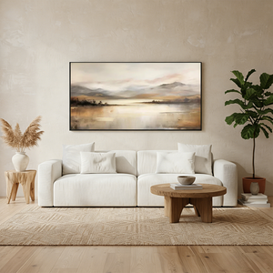 Original Handmade Misty Lake Oil Art | Premium Atmospheric Wall Decor #SS038
