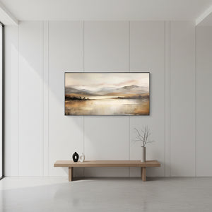 Original Handmade Misty Lake Oil Art | Premium Atmospheric Wall Decor #SS038