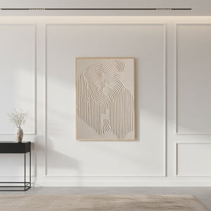 Modern Neutral Cream Wall Decor Art #SS008