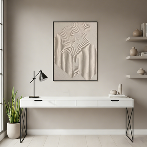 Modern Neutral Cream Wall Decor Art #SS008