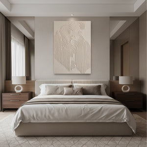 Modern Neutral Cream Wall Decor Art #SS008