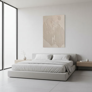 Modern Neutral Cream Wall Decor Art #SS008