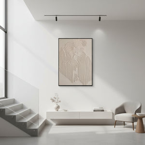 Modern Neutral Cream Wall Decor Art #SS008
