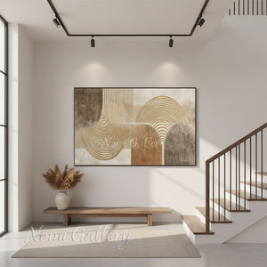 Handcrafted Minimalist Abstract Oil Painting #SS283