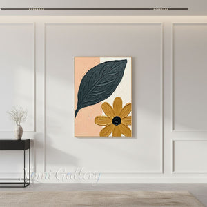 Handmade Abstract Floral Textured Canvas Oil Painting #SS248