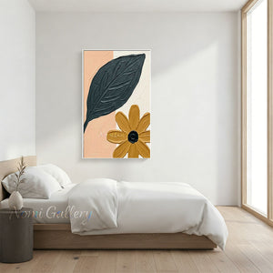 Handmade Abstract Floral Textured Canvas Oil Painting #SS248