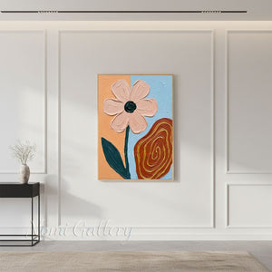 Modern Boho Floral Wall Art for Living Room Decor #SS249