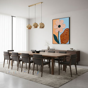 Modern Boho Floral Wall Art for Living Room Decor #SS249