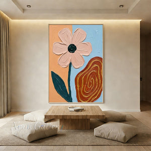 Modern Boho Floral Wall Art for Living Room Decor #SS249