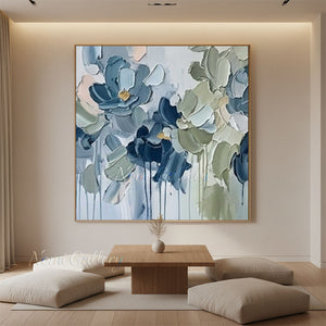 Luxury Hand-Painted Abstract Botanical Painting #SS219