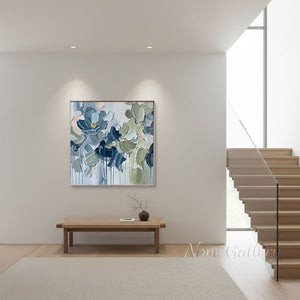 Luxury Hand-Painted Abstract Botanical Painting #SS219