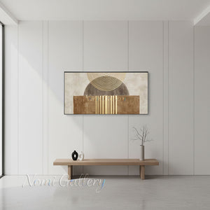 Wabi Sabi Minimalist Abstract Geometric Oil Painting #SS287