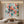 Heavy Impasto Teal & Pink Floral Hand-Painted Canvas Art #SS221