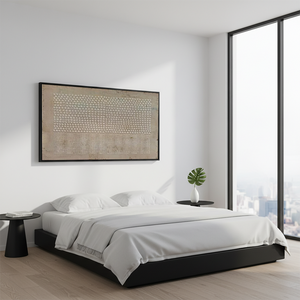 Modern Wabi Sabi Geometric Textured Oil Painting #SS111