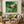 Handmade Impressionist Woman Swimming Green Canvas Artwork #TC041