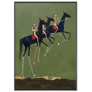 Handcrafted Folk Americana Oil Painting #SS308