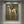 Handcrafted Americana folk art oil painting featuring a striking rider on a horse against serene green tones hanging in a modern living room