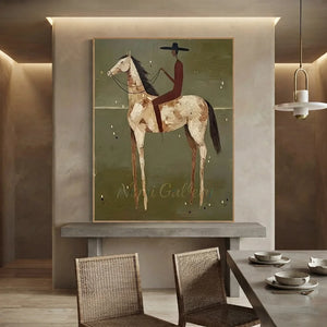 Americana Rider Wall Art for Living Room & Study #SS311