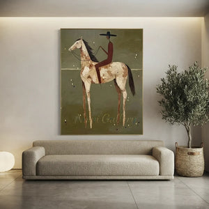 Americana Rider Wall Art for Living Room & Study #SS311