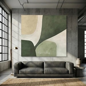 Beige-&-Green-Abstract-Wall-Art-for-Industrial-style-open-plan-studio-01.webp