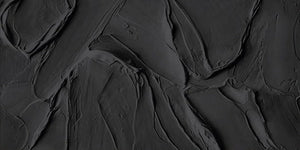 Large Black Impasto Textured Oil Painting #SS115