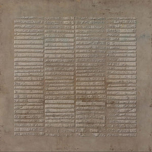 Geometric Brown Textured Wall Art | 3D Relief Abstract Painting #SS095