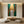 Textured Emerald Green Abstract Stripe Canvas Art #SS266