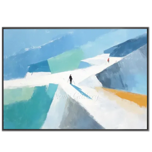 Abstract Mountain Journey Oil Painting #NM578
