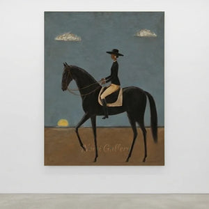Handcrafted Contemporary Equestrian Oil Painting #SS314