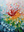 Vibrant Palette Knife Floral Oil Painting - 3D Abstract Bloom Art #SS060